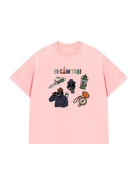 Áo Thun Relaxed Fit Đi Cắm Trại