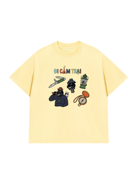 Áo Thun Relaxed Fit Đi Cắm Trại