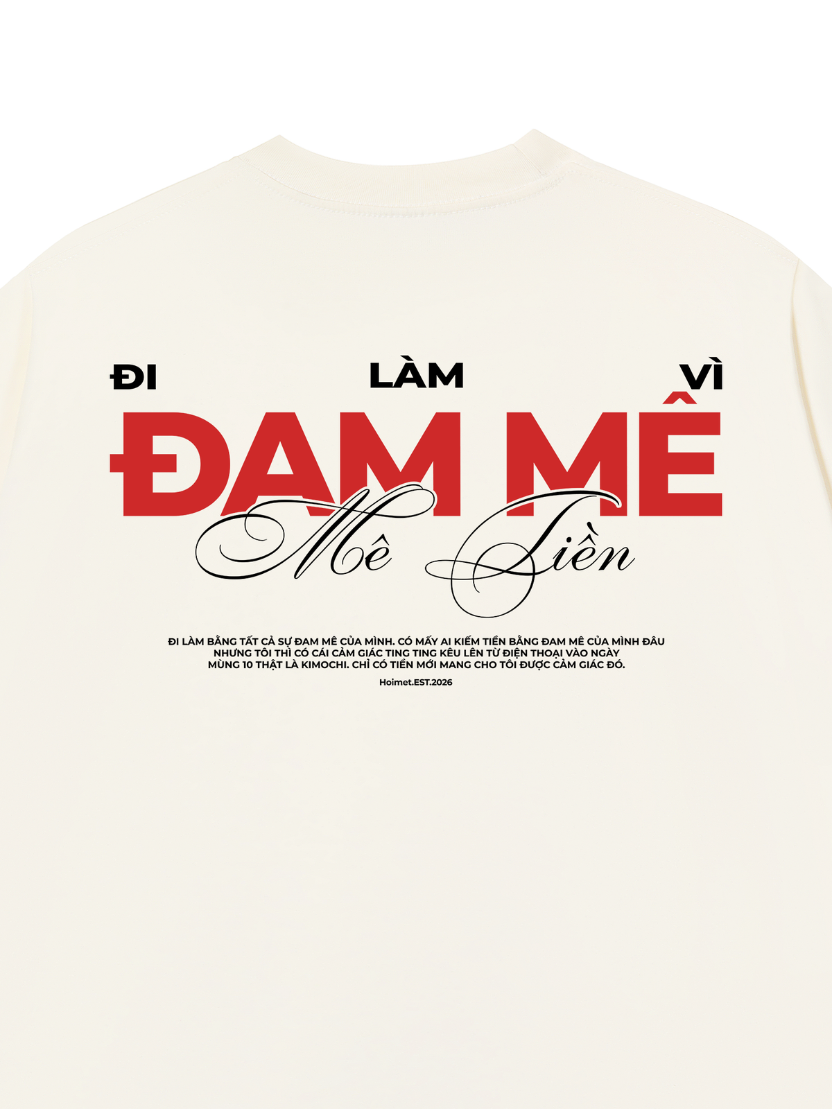 Áo Thun Relaxed Fit Đi Làm Vì Đam Mê