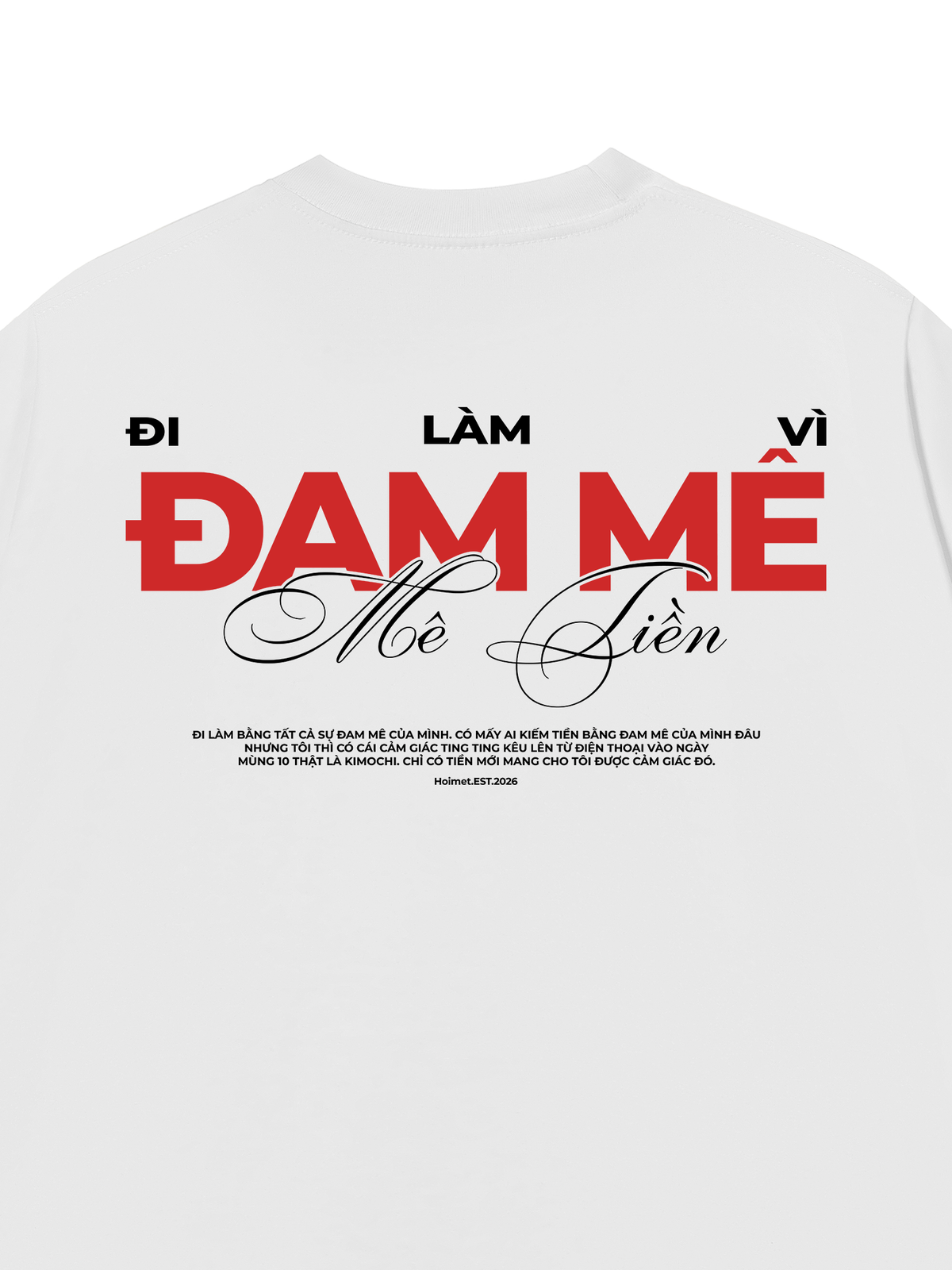 Áo Thun Relaxed Fit Đi Làm Vì Đam Mê