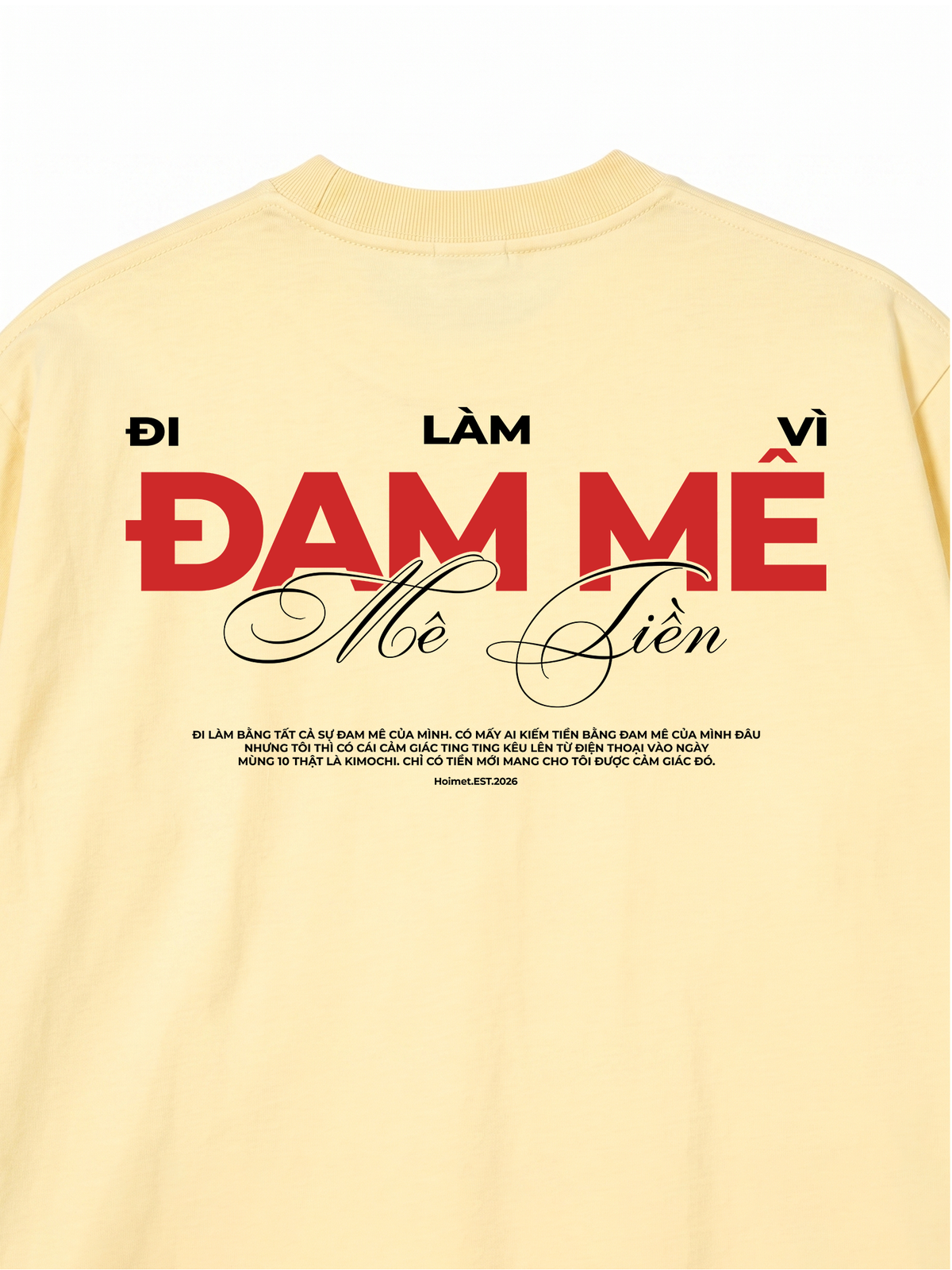 Áo Thun Relaxed Fit Đi Làm Vì Đam Mê