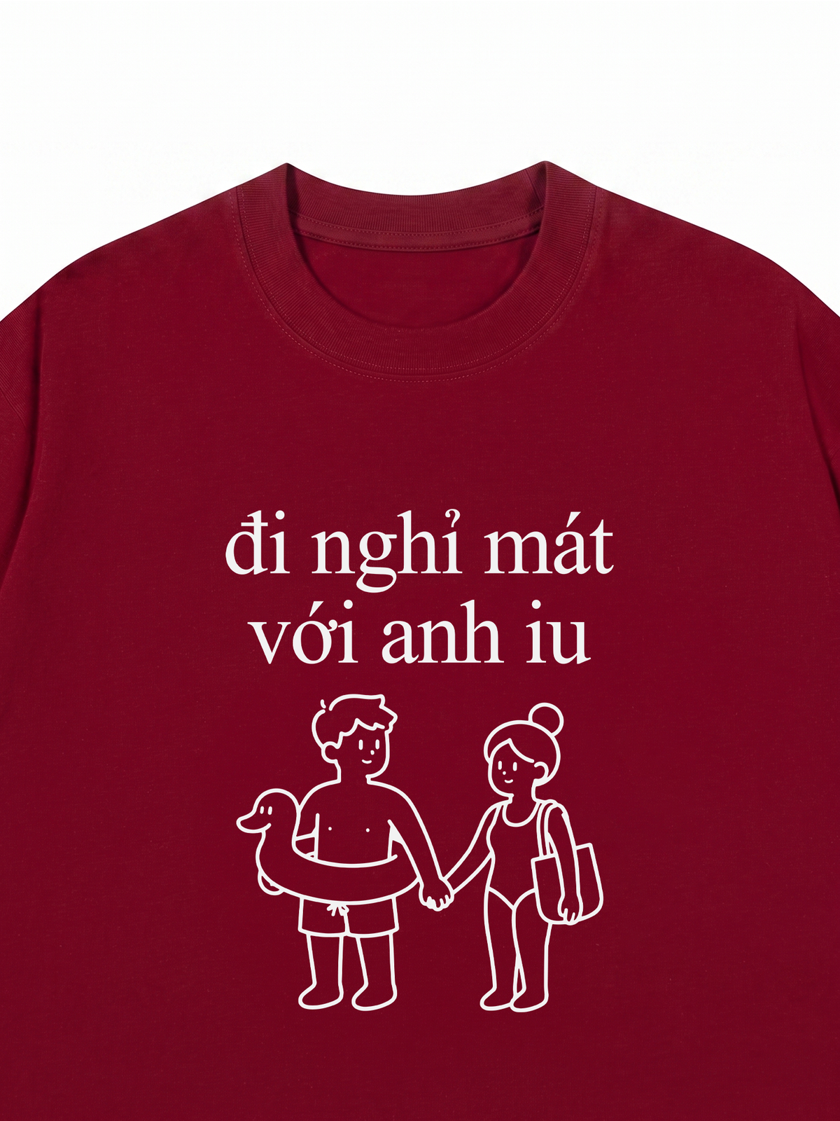 Áo Thun Relaxed Fit Đi Nghỉ Mát Với Anh Iu