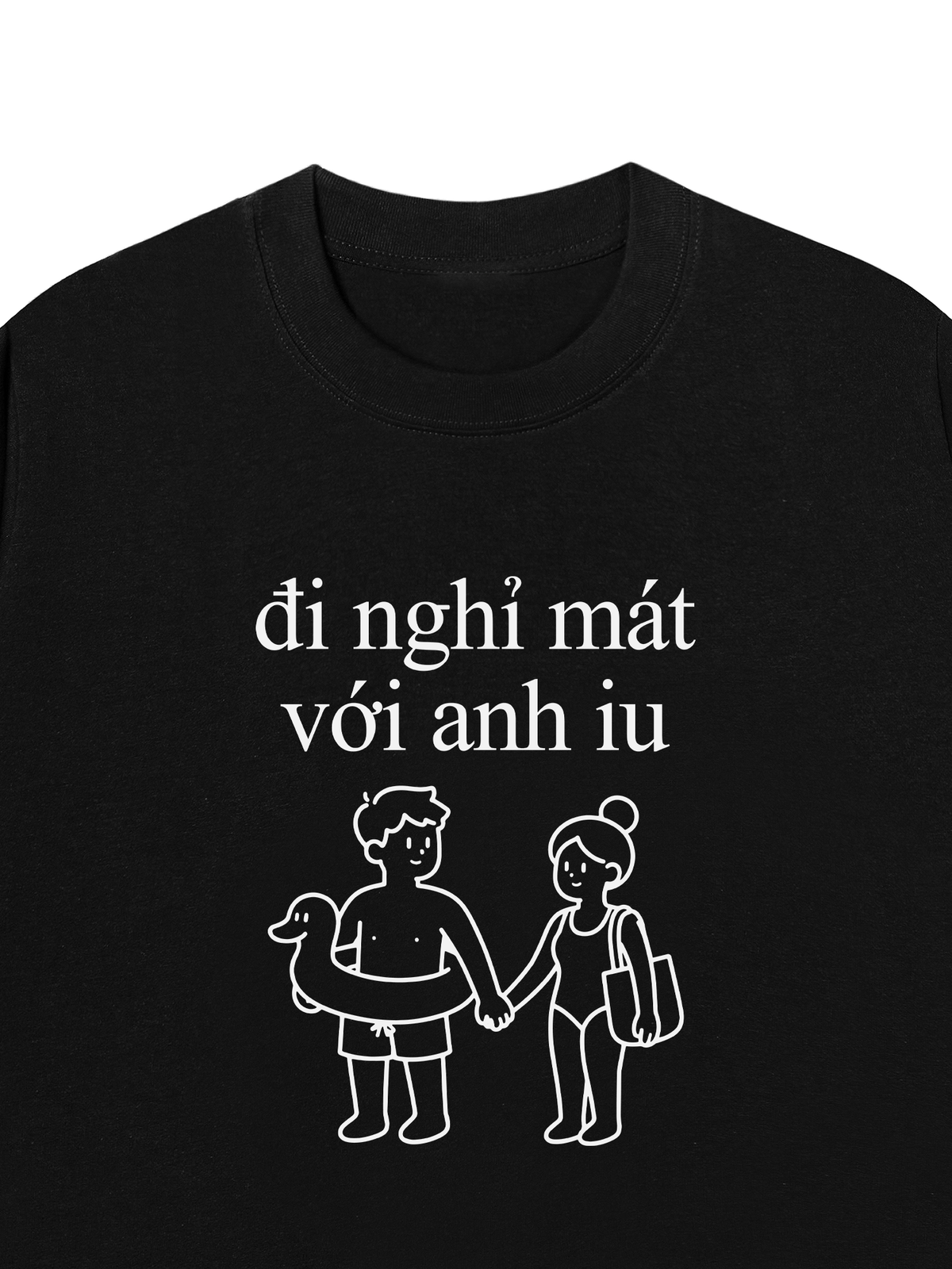 Áo Thun Relaxed Fit Đi Nghỉ Mát Với Anh Iu