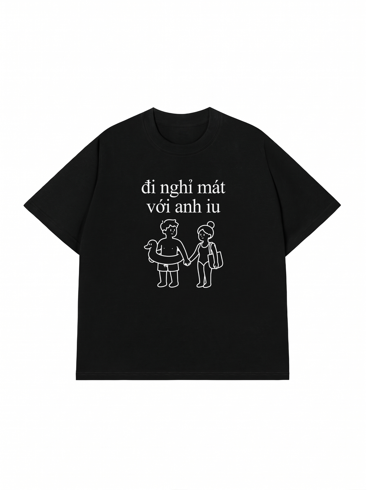 Áo Thun Relaxed Fit Đi Nghỉ Mát Với Anh Iu