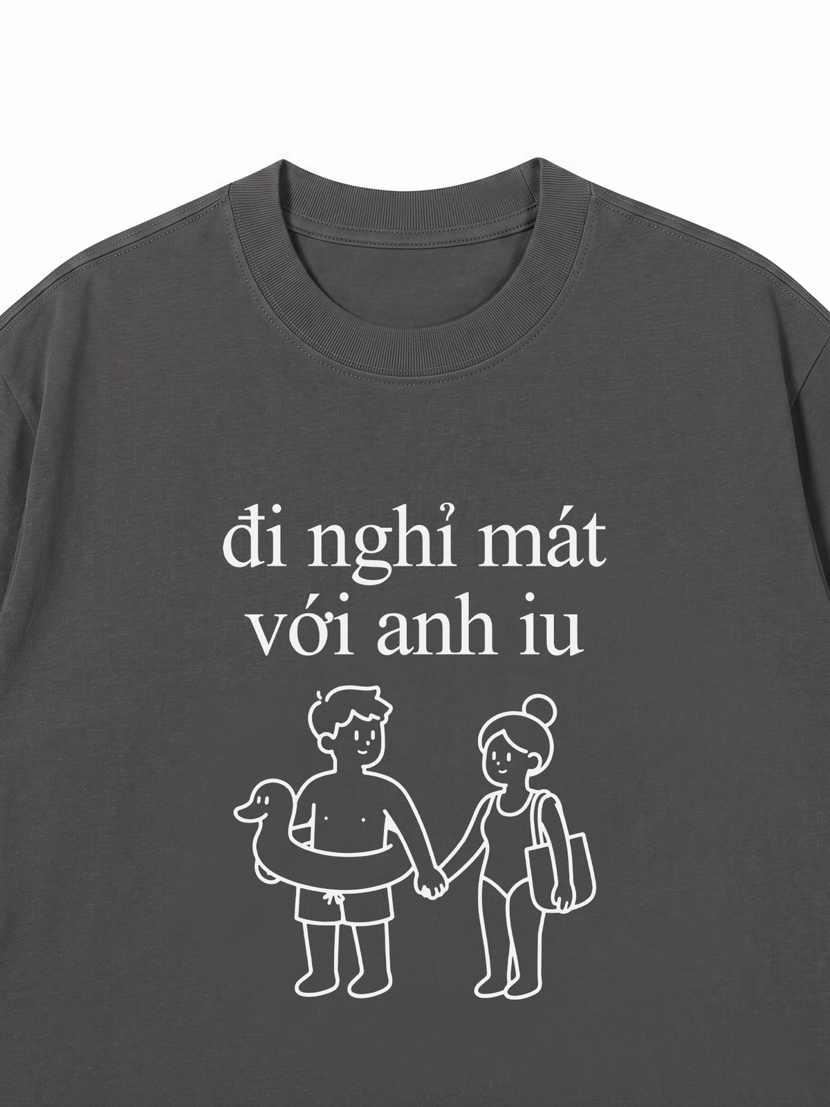 Áo Thun Relaxed Fit Đi Nghỉ Mát Với Anh Iu