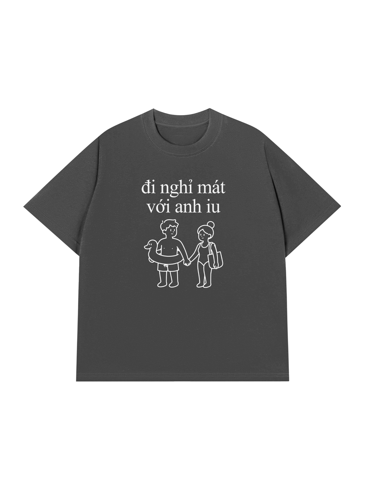 Áo Thun Relaxed Fit Đi Nghỉ Mát Với Anh Iu