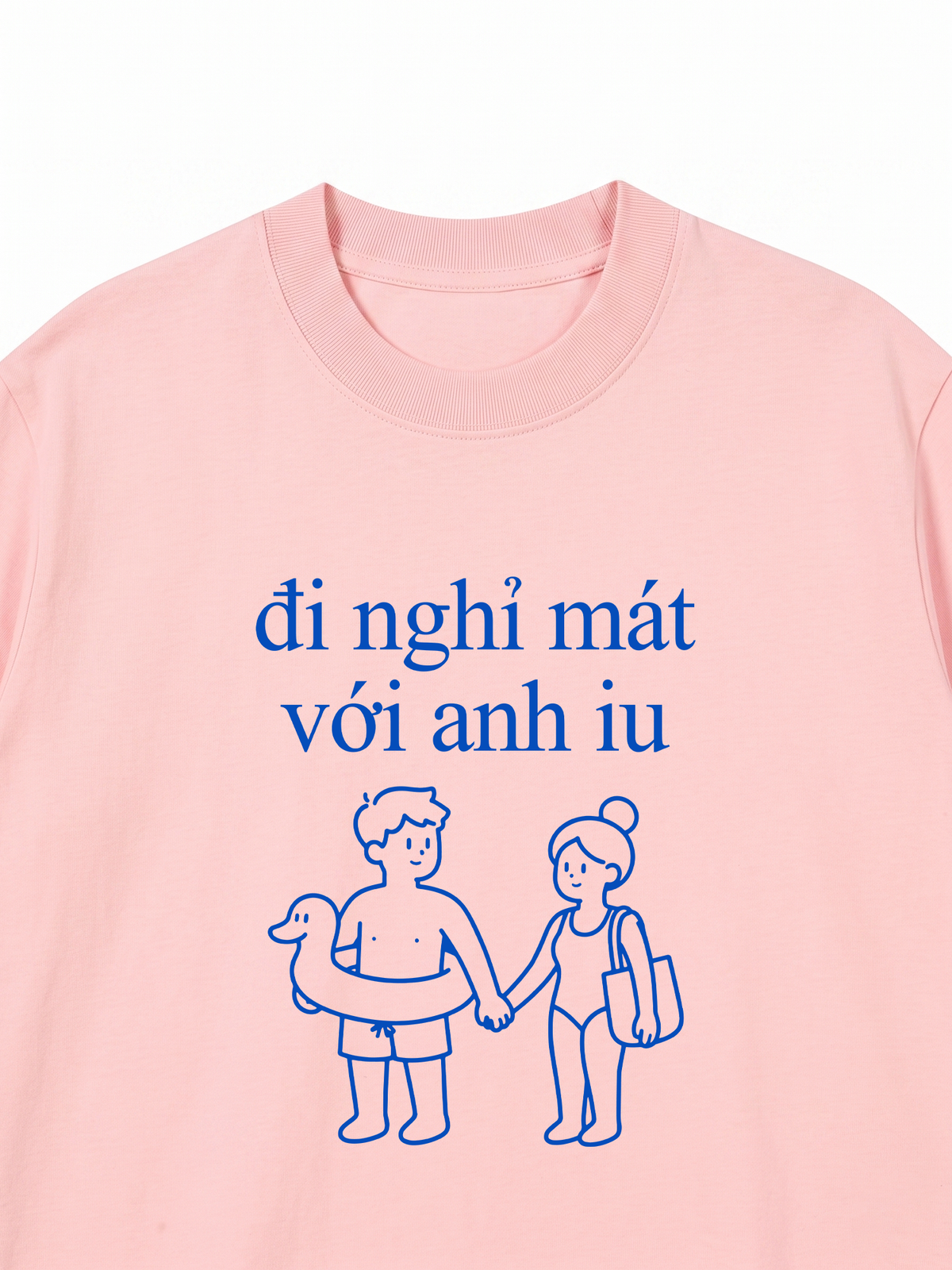 Áo Thun Relaxed Fit Đi Nghỉ Mát Với Anh Iu