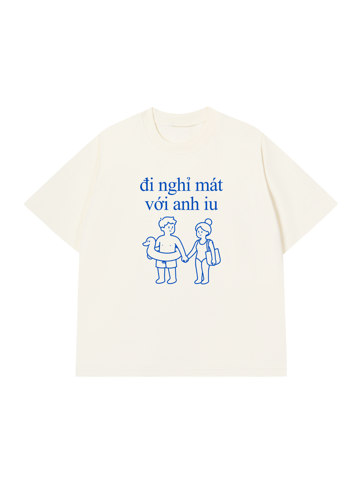 Áo Thun Relaxed Fit Đi Nghỉ Mát Với Anh Iu
