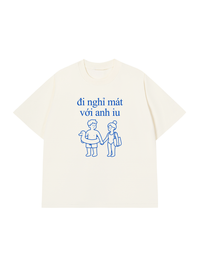 Áo Thun Relaxed Fit Đi Nghỉ Mát Với Anh Iu