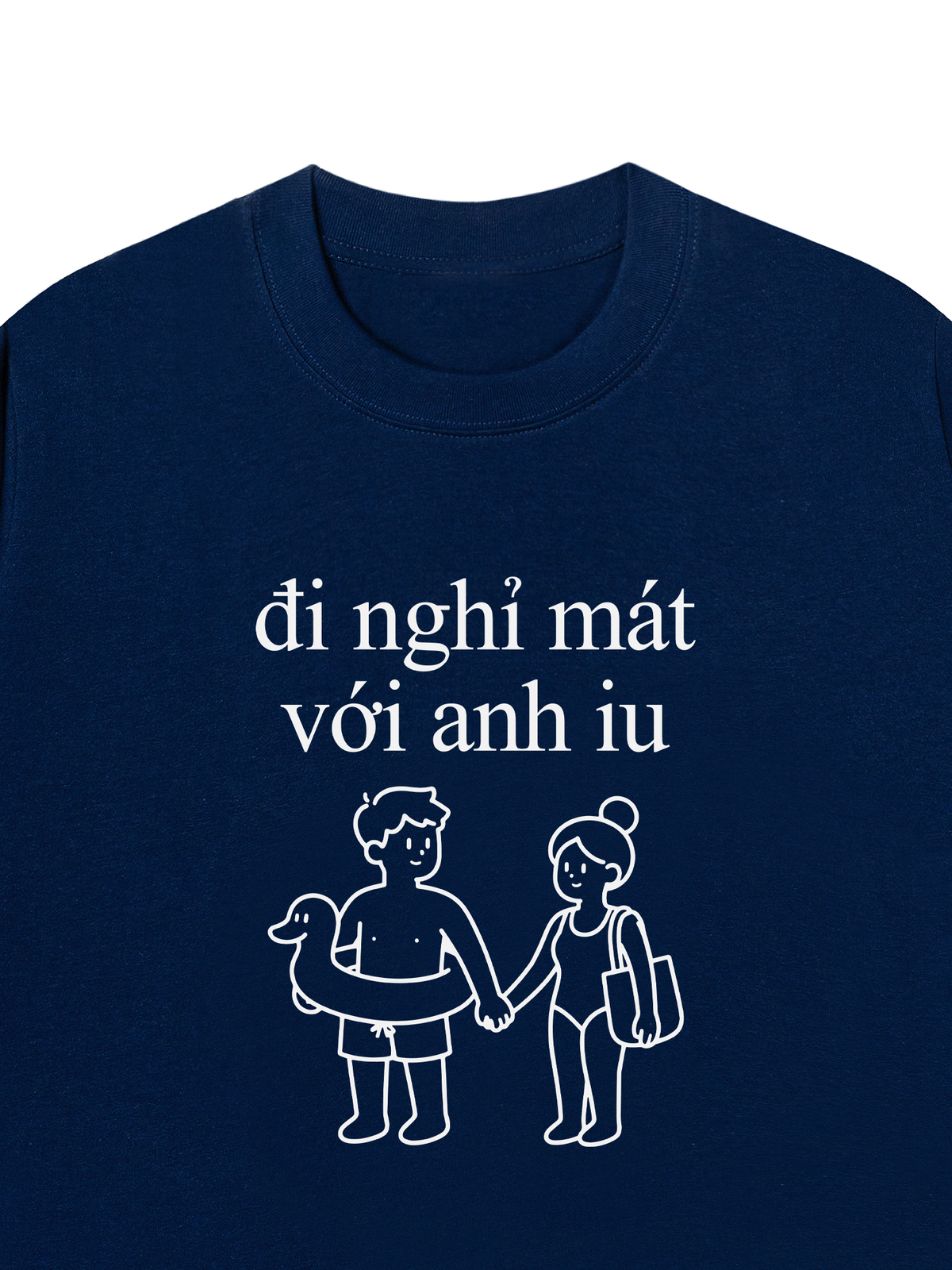 Áo Thun Relaxed Fit Đi Nghỉ Mát Với Anh Iu