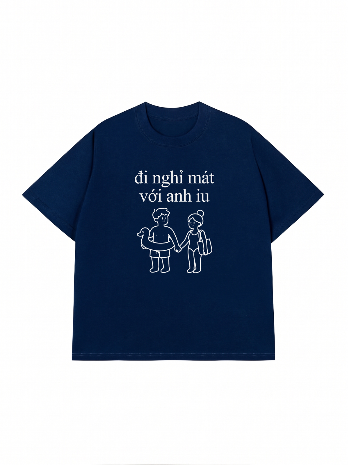 Áo Thun Relaxed Fit Đi Nghỉ Mát Với Anh Iu