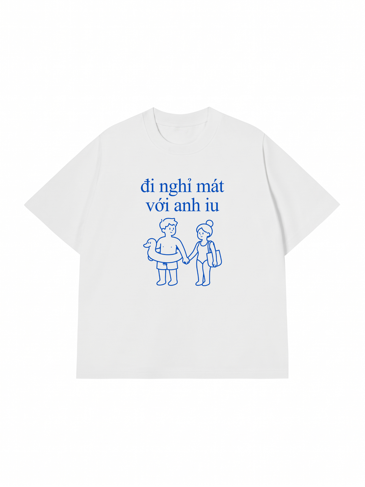 Áo Thun Relaxed Fit Đi Nghỉ Mát Với Anh Iu