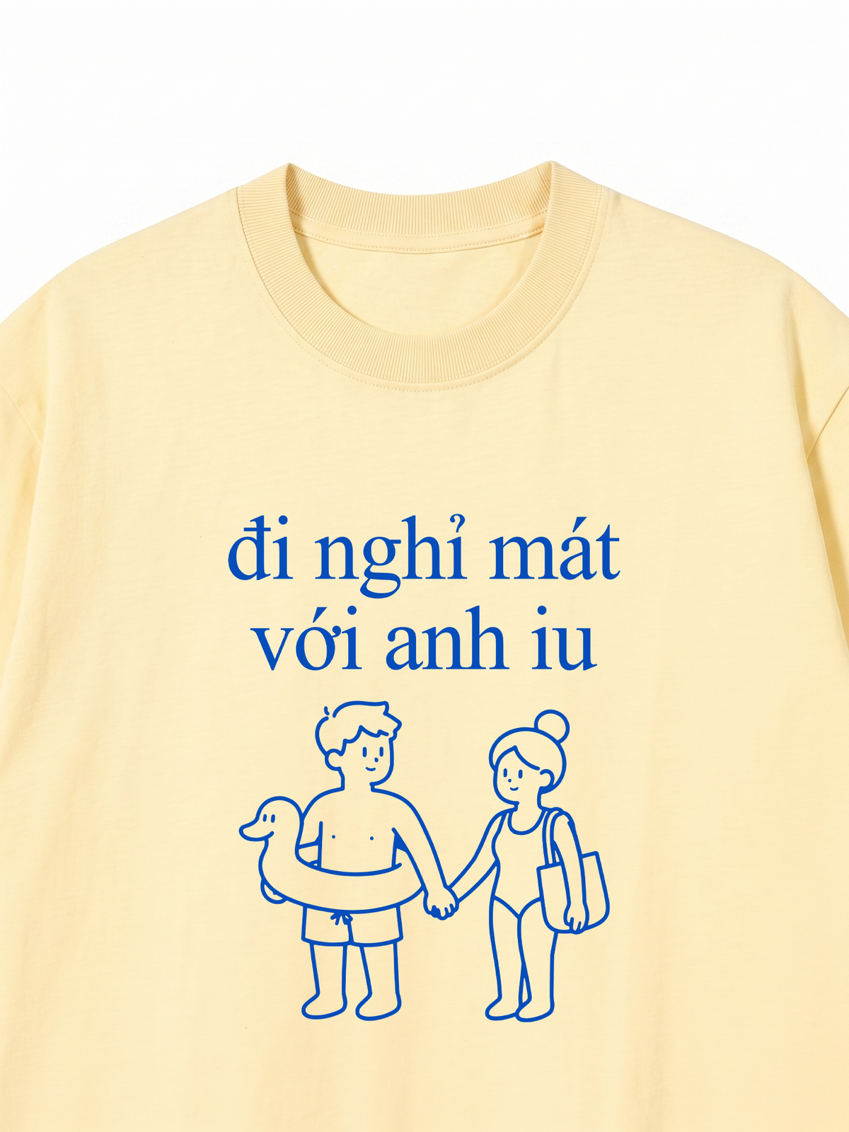 Áo Thun Relaxed Fit Đi Nghỉ Mát Với Anh Iu
