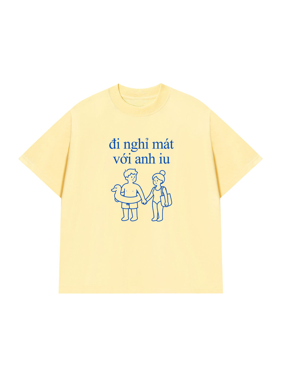 Áo Thun Relaxed Fit Đi Nghỉ Mát Với Anh Iu
