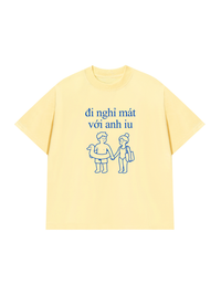 Áo Thun Relaxed Fit Đi Nghỉ Mát Với Anh Iu