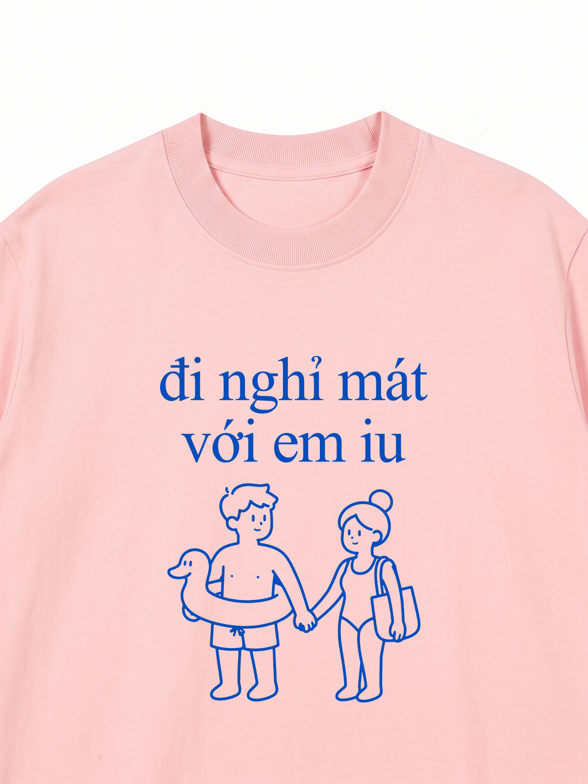 Áo Thun Relaxed Fit Đi Nghỉ Mát Với Em Iu