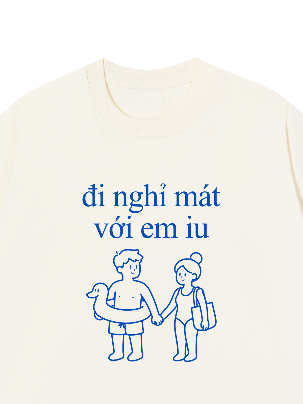 Áo Thun Relaxed Fit Đi Nghỉ Mát Với Em Iu