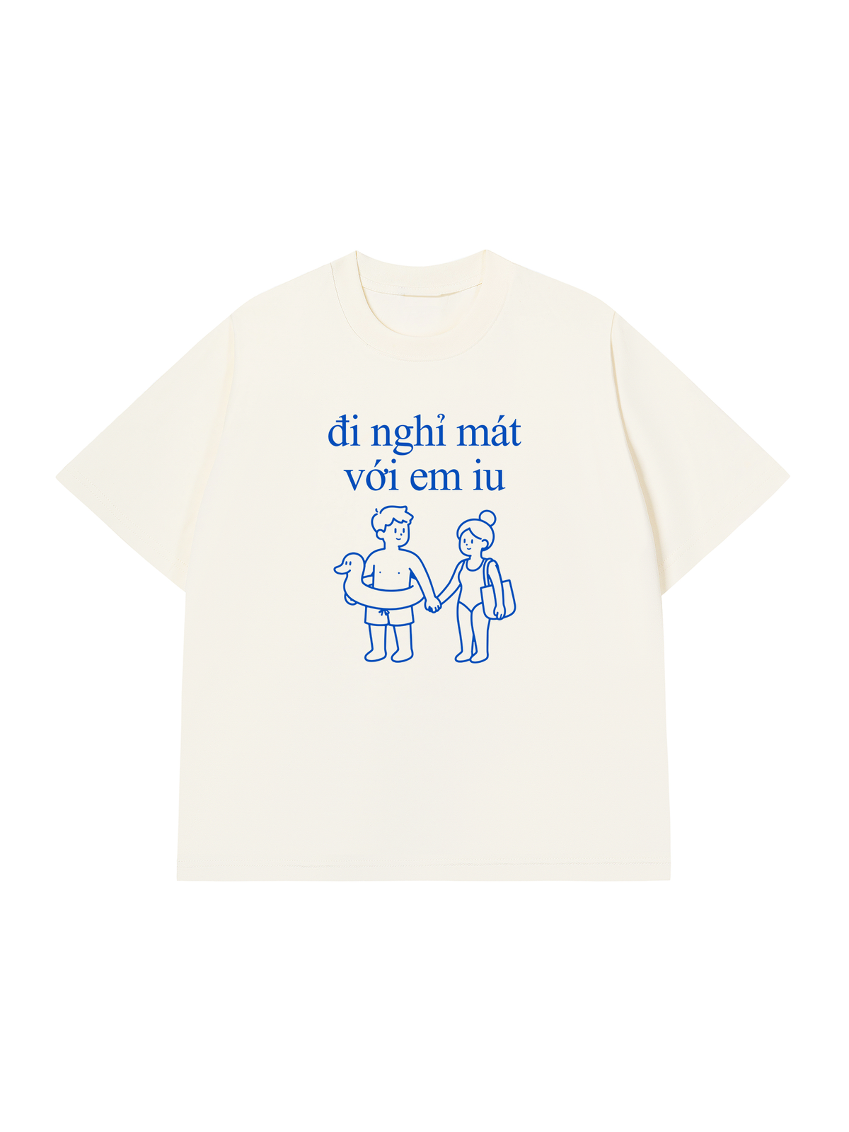 Áo Thun Relaxed Fit Đi Nghỉ Mát Với Em Iu