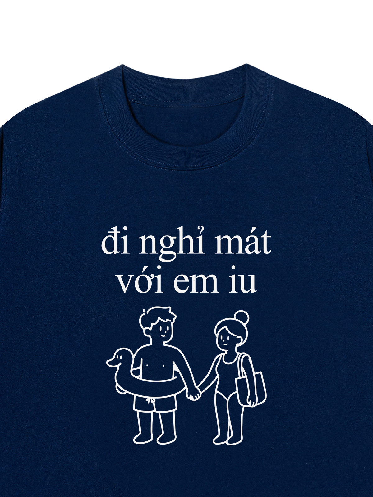 Áo Thun Relaxed Fit Đi Nghỉ Mát Với Em Iu