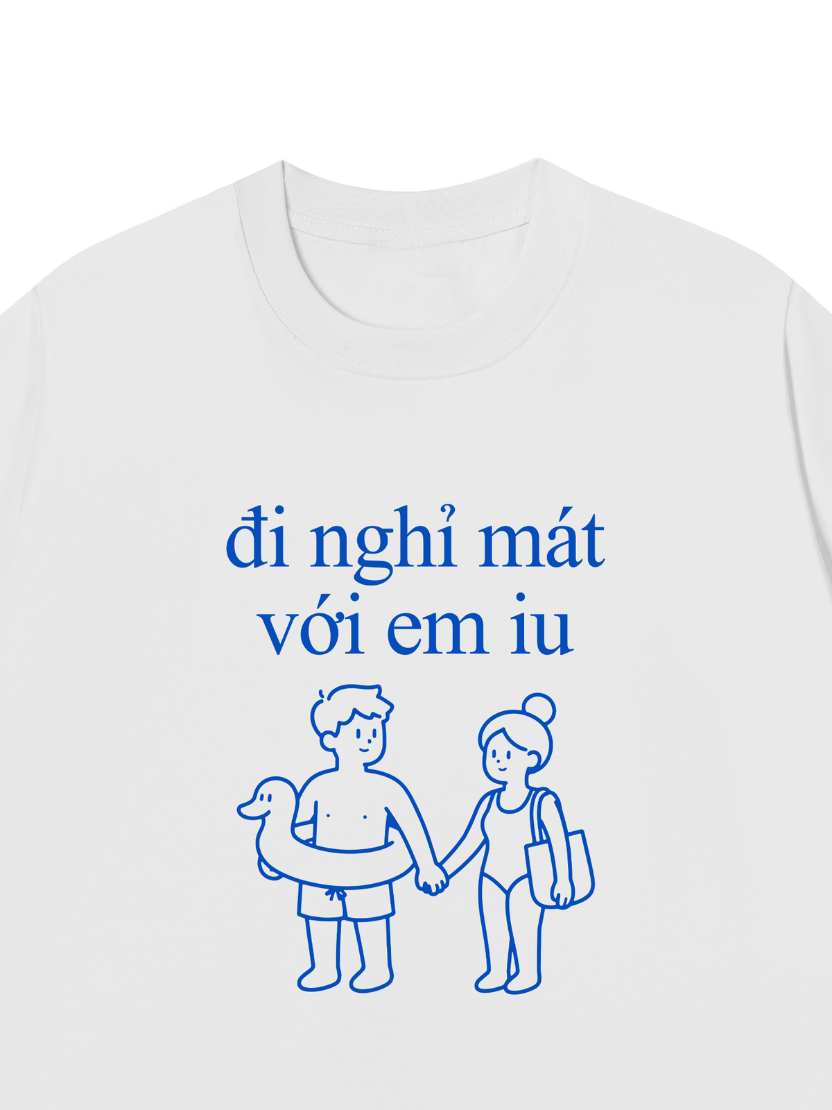 Áo Thun Relaxed Fit Đi Nghỉ Mát Với Em Iu