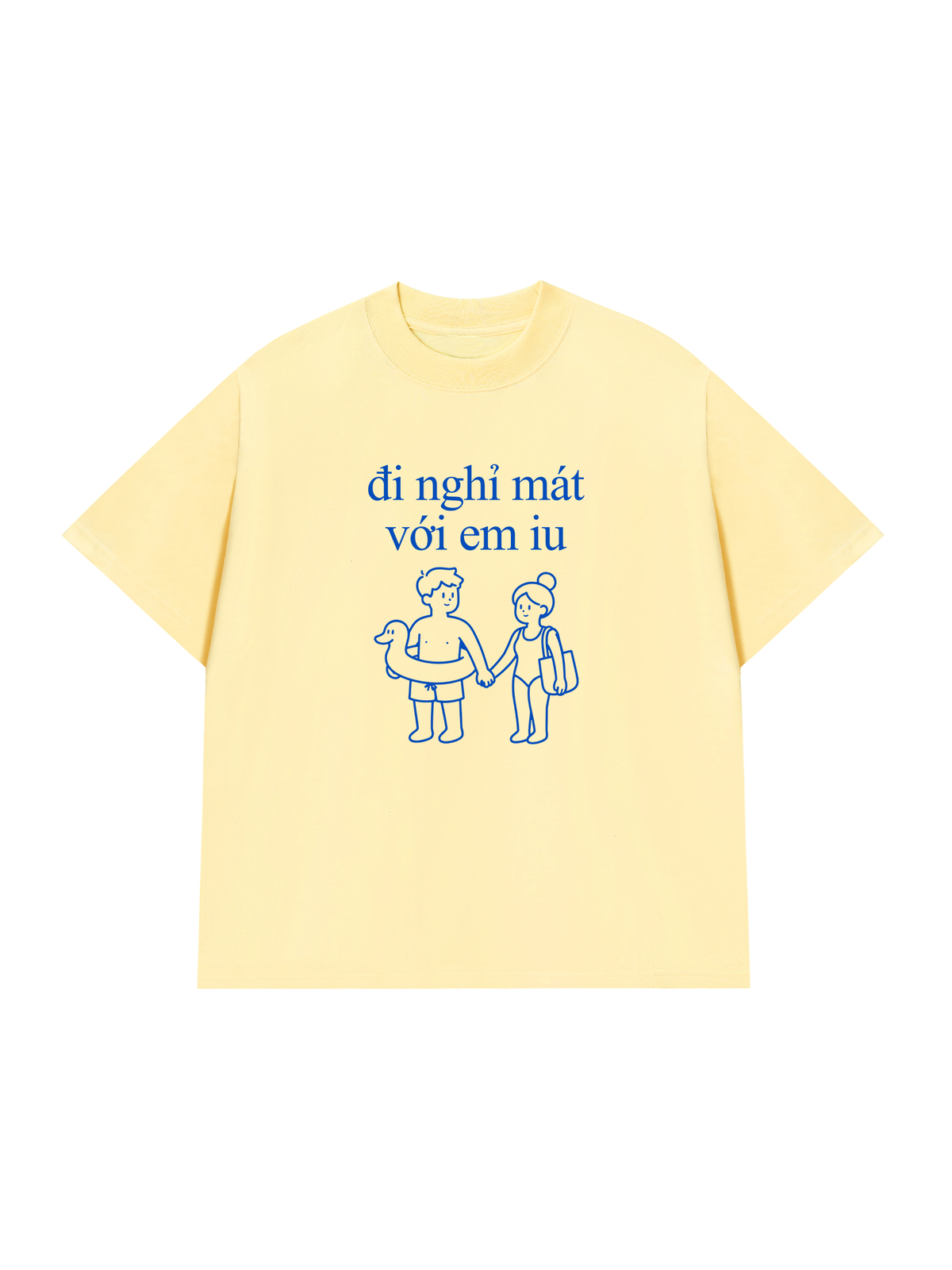 Áo Thun Relaxed Fit Đi Nghỉ Mát Với Em Iu