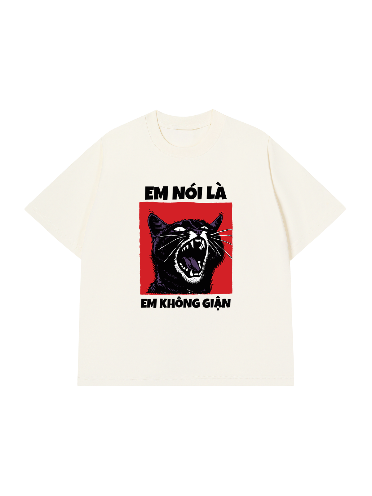 Áo Thun Relaxed Fit Em Không Giận