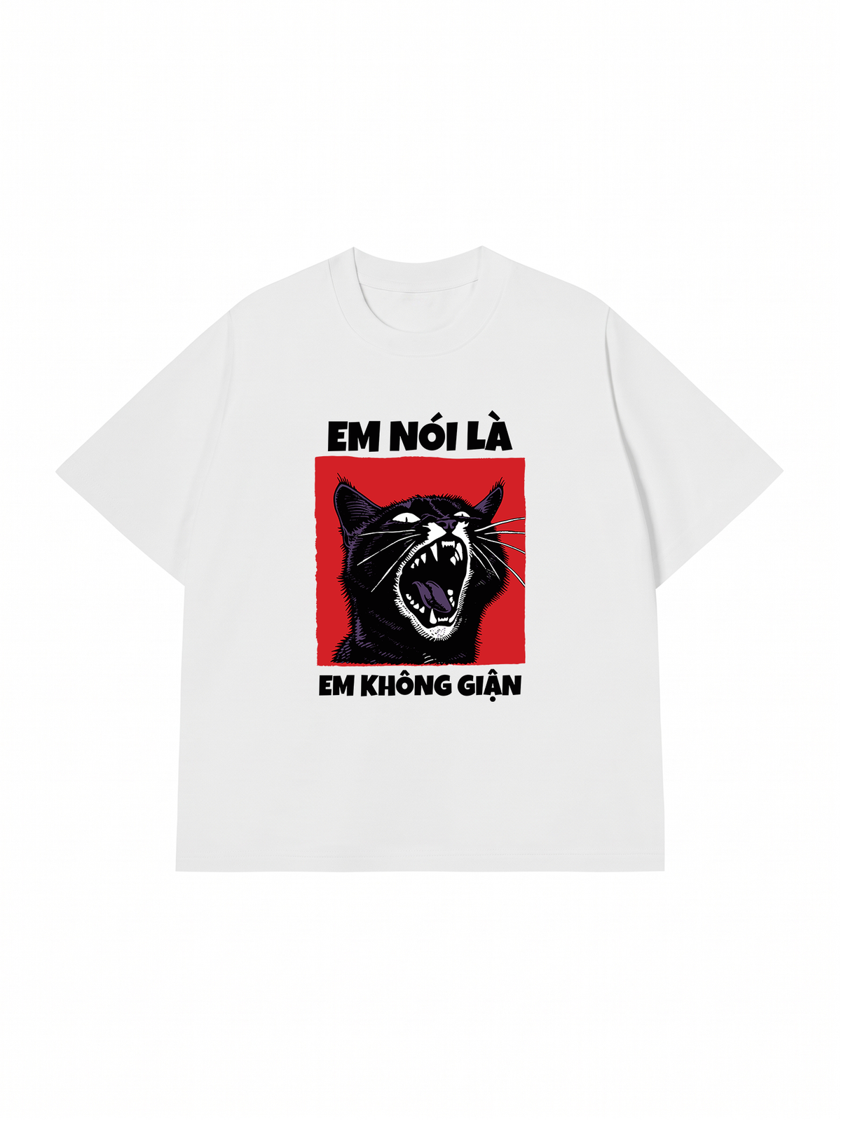 Áo Thun Relaxed Fit Em Không Giận