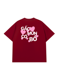 Áo Thun Relaxed Fit Gấc Mún Có Bồ