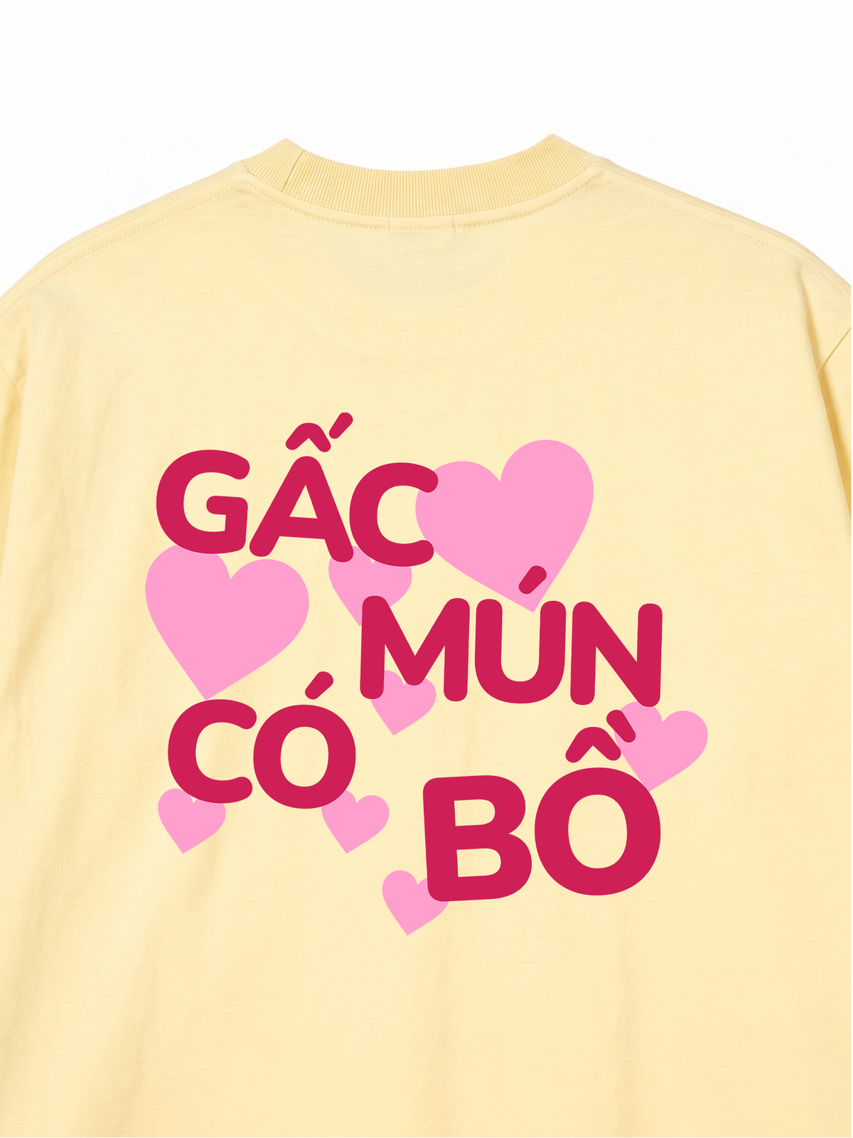 Áo Thun Relaxed Fit Gấc Mún Có Bồ