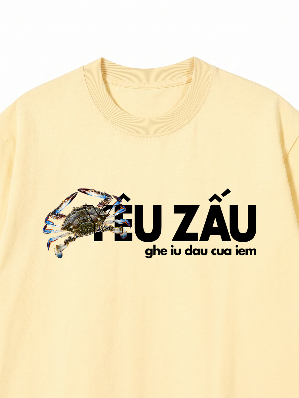 Áo Thun Relaxed Fit Ghe Iu Dau Cua Iem