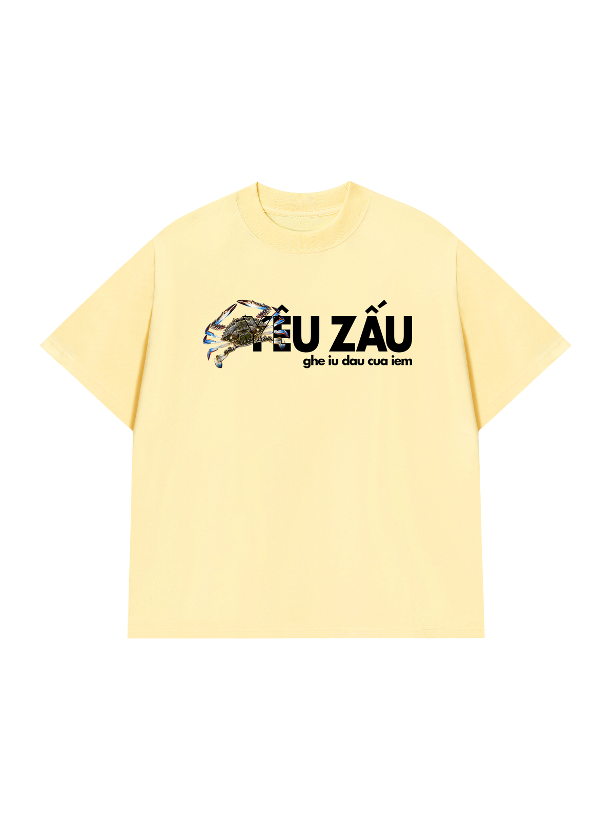 Áo Thun Relaxed Fit Ghe Iu Dau Cua Iem