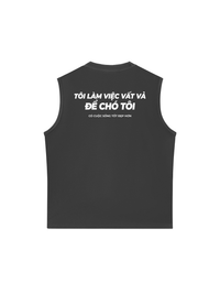 Áo Ba Lỗ Relaxed Fit Chó Tôi Sống Tốt Đẹp Hơn