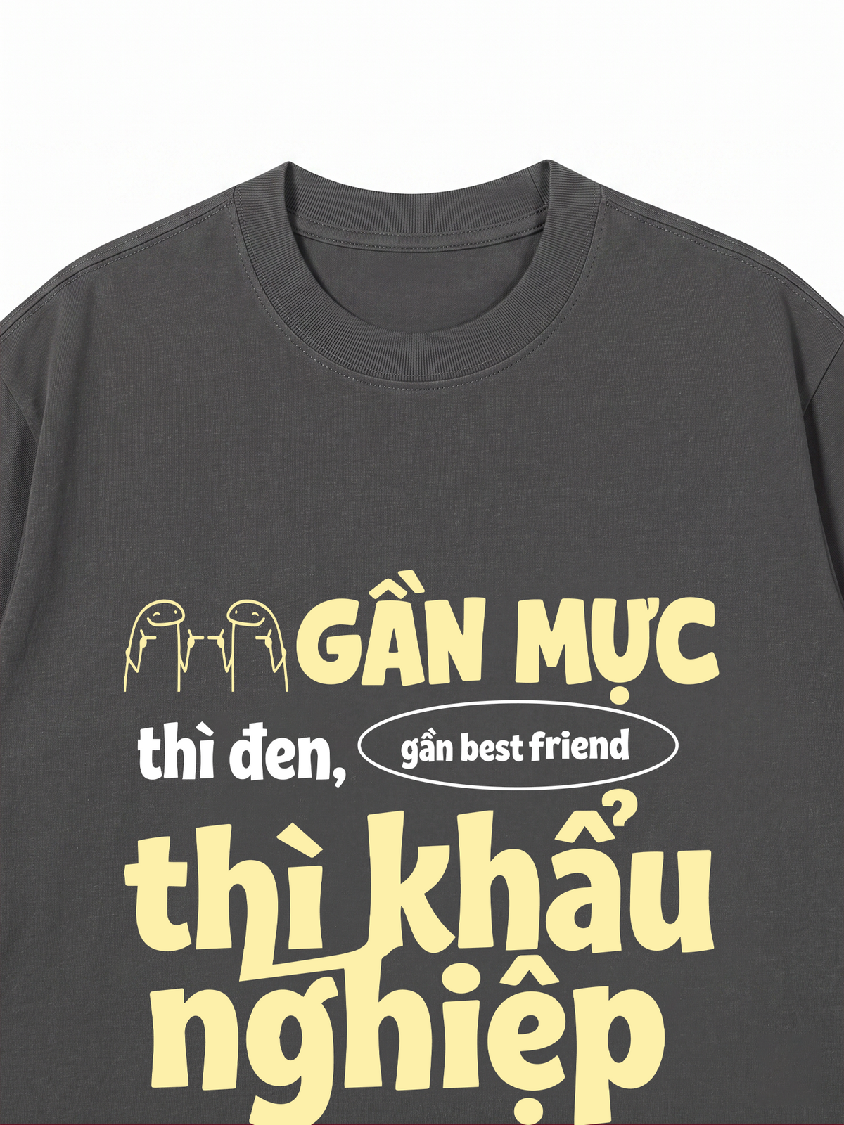 Áo Thun Relaxed Fit Gần Mực Thì Đen