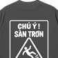 Áo Thun Relaxed Fit Chú Ý Sàn Trơn