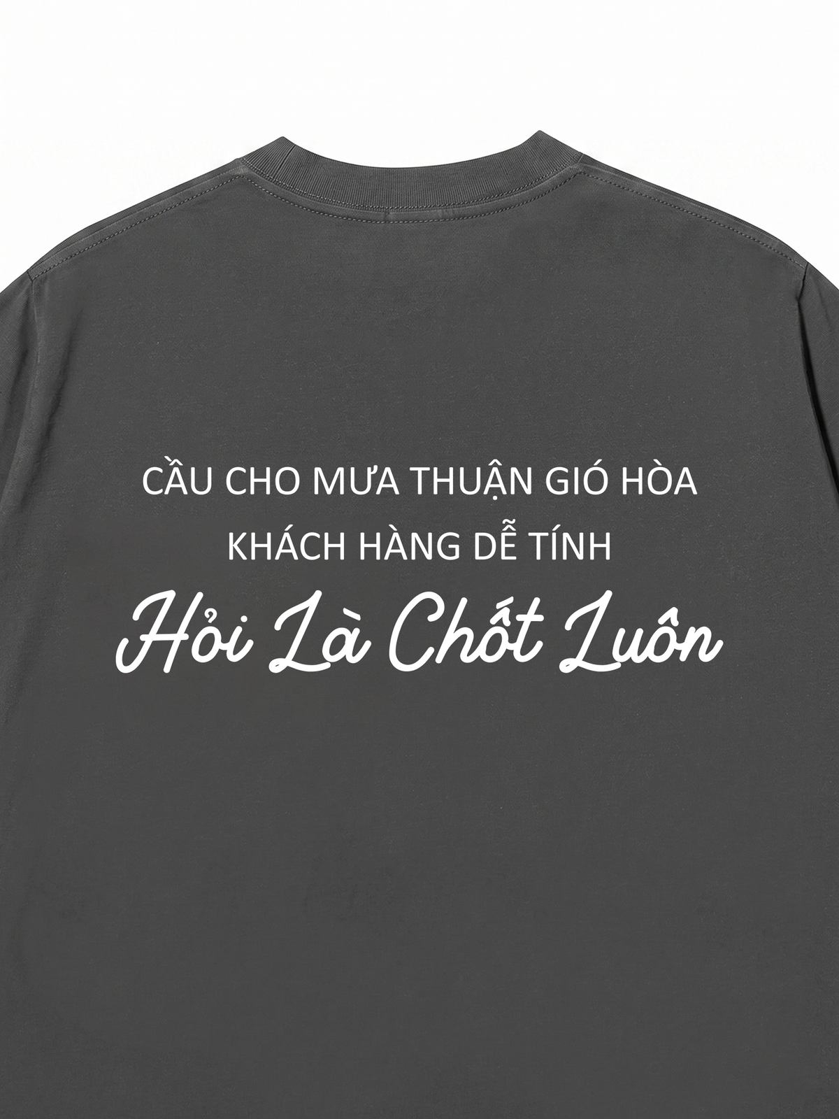 Áo Thun Relaxed Fit Cầu Cho Mưa Thuận Gió Hòa