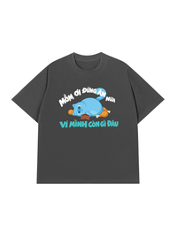 Áo Thun Relaxed Fit Mồm Ơi Đừng Ăn Nữa