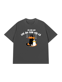 Áo Thun Relaxed Fit Đôi Môi Này Chỉ Ăn Cơm Với Cá