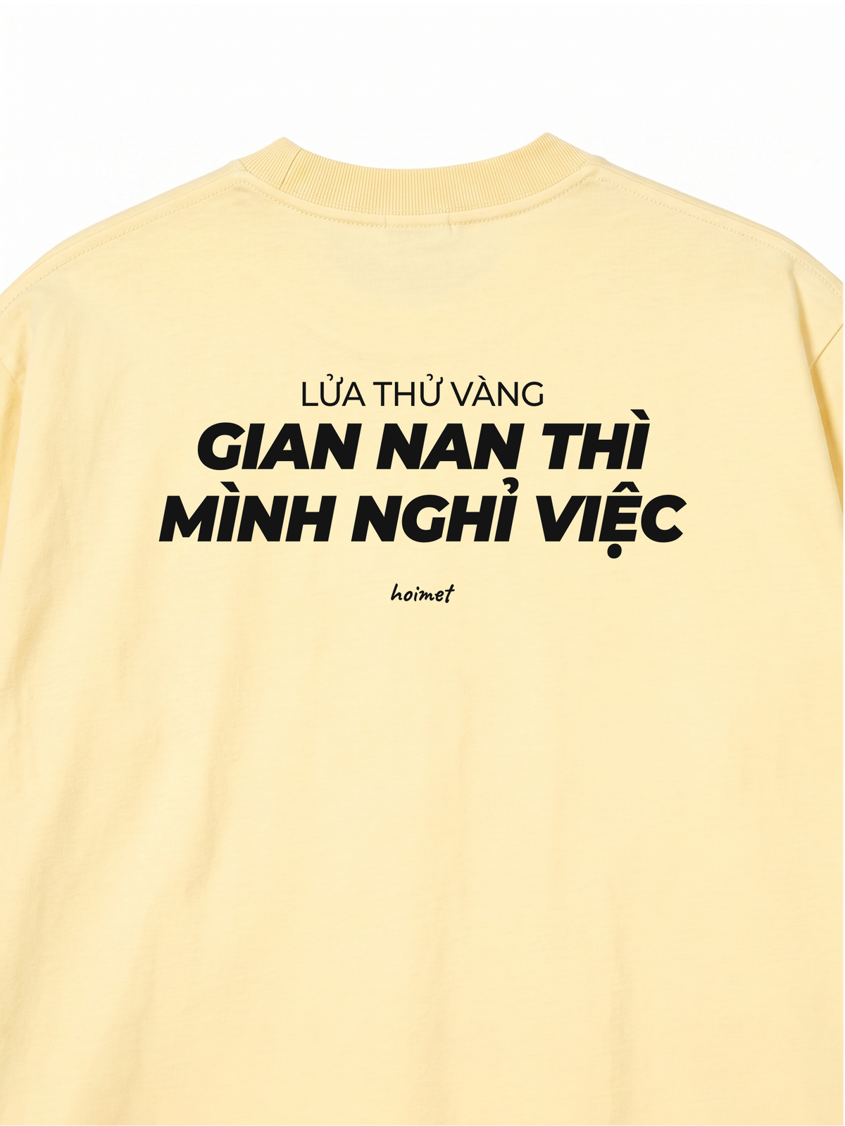 Áo Thun Relaxed Fit Gian Nan Nghỉ Việc
