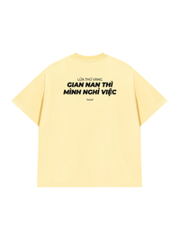 Áo Thun Relaxed Fit Gian Nan Nghỉ Việc