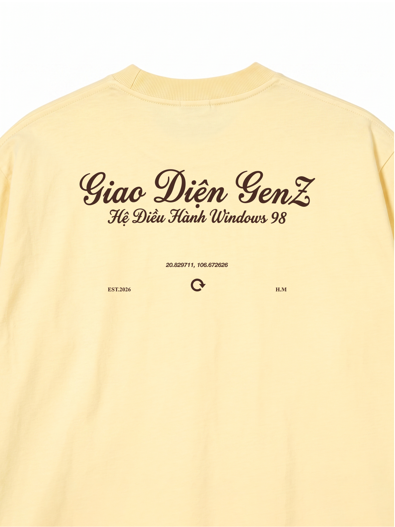 Áo Thun Relaxed Fit Giao Diện GenZ