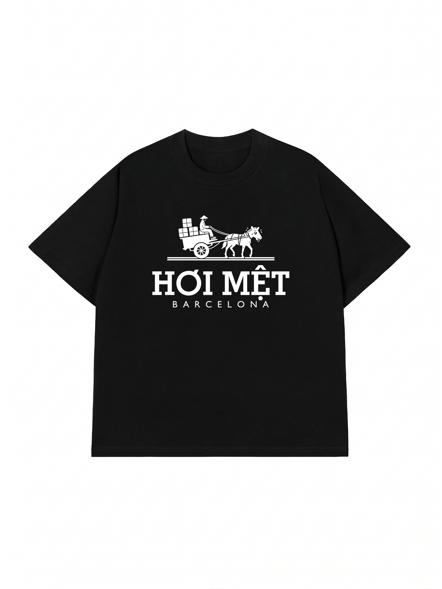 Áo Thun Relaxed Fit Hơi Mệt Barcelona