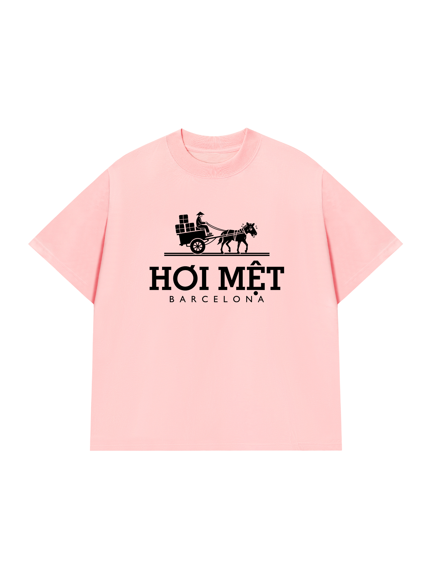 Áo Thun Relaxed Fit Hơi Mệt Barcelona