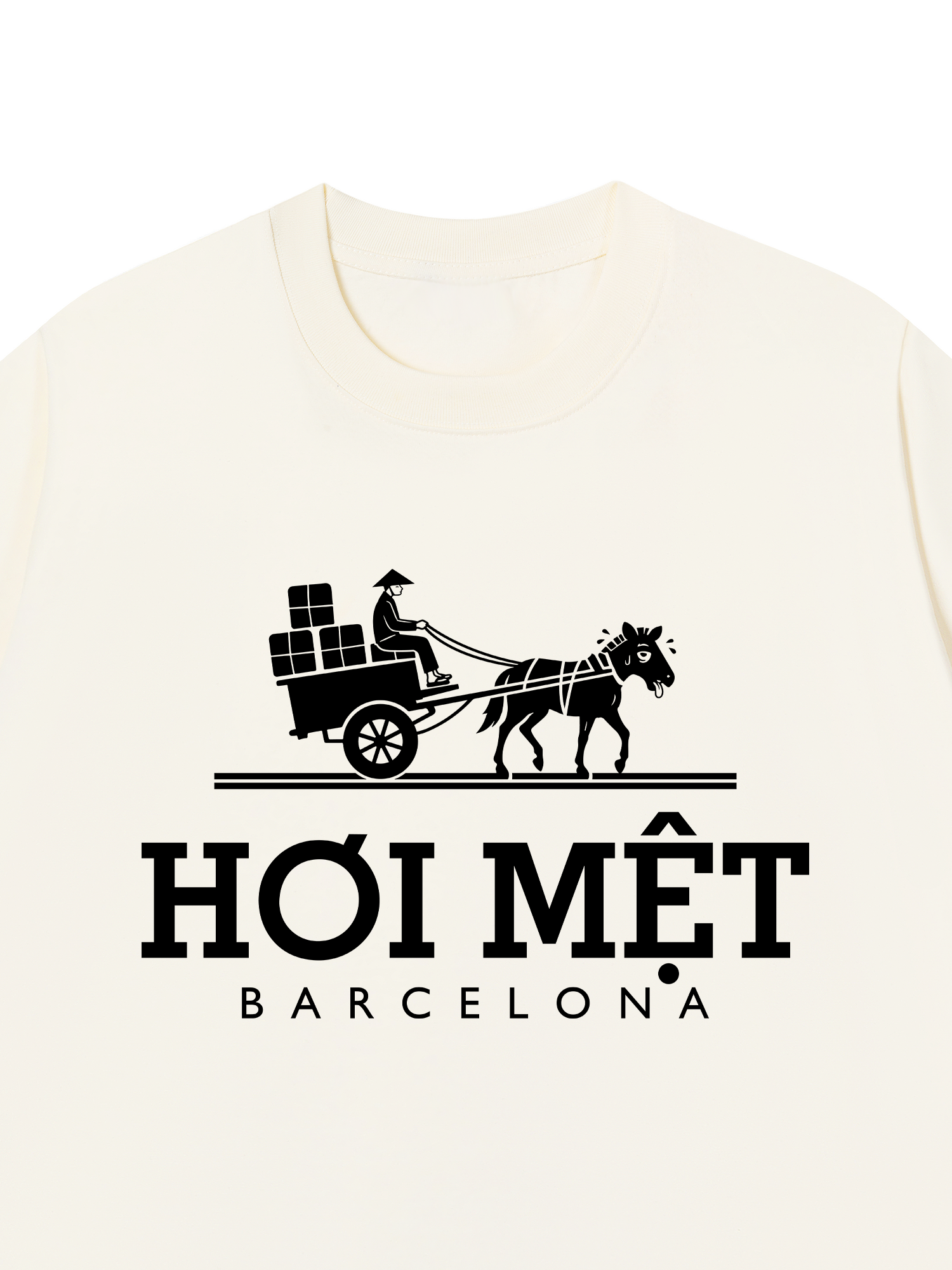 Áo Thun Relaxed Fit Hơi Mệt Barcelona