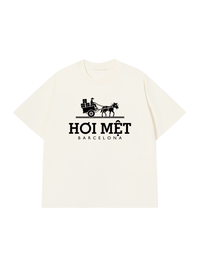 Áo Thun Relaxed Fit Hơi Mệt Barcelona
