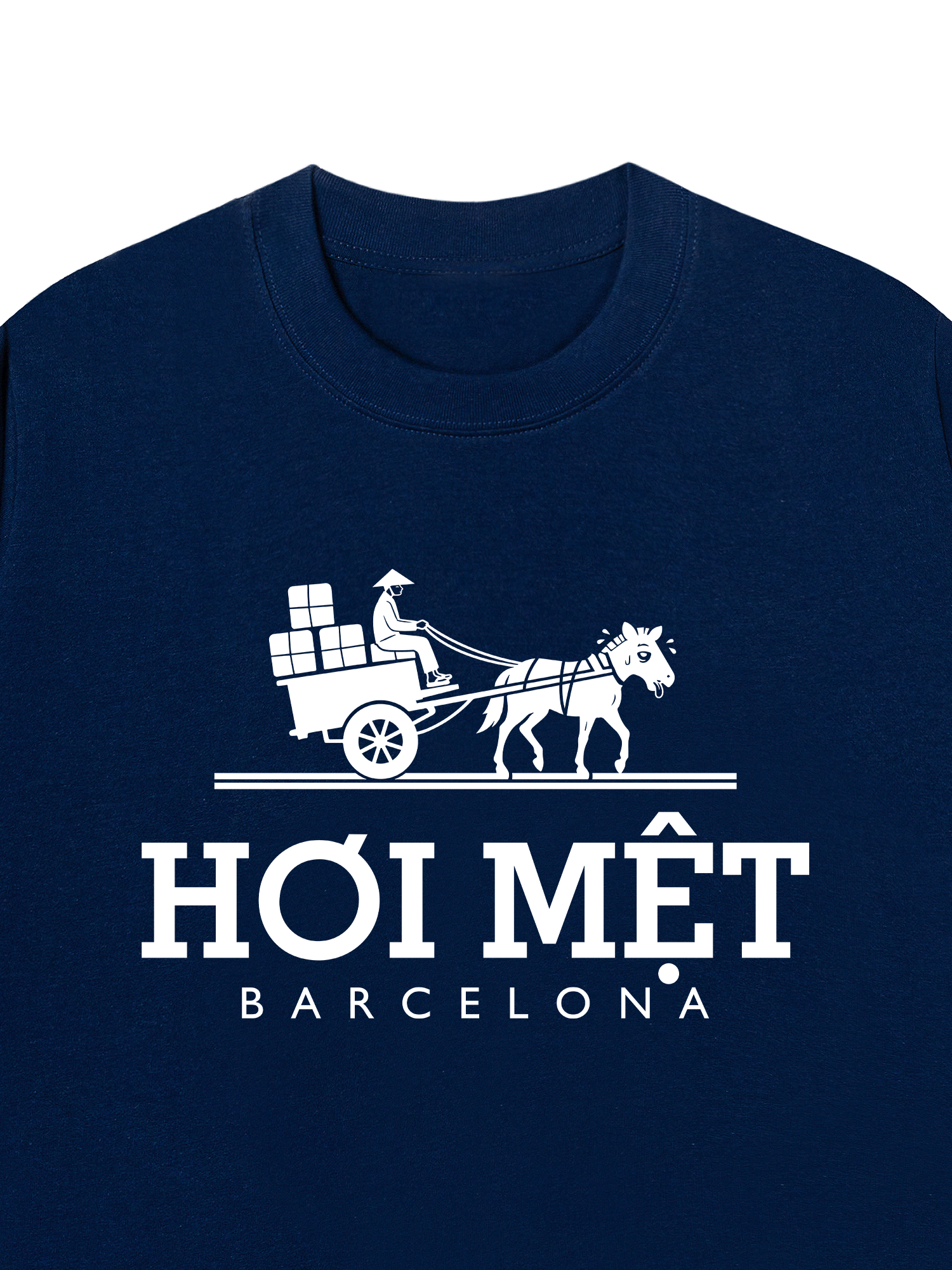 Áo Thun Relaxed Fit Hơi Mệt Barcelona