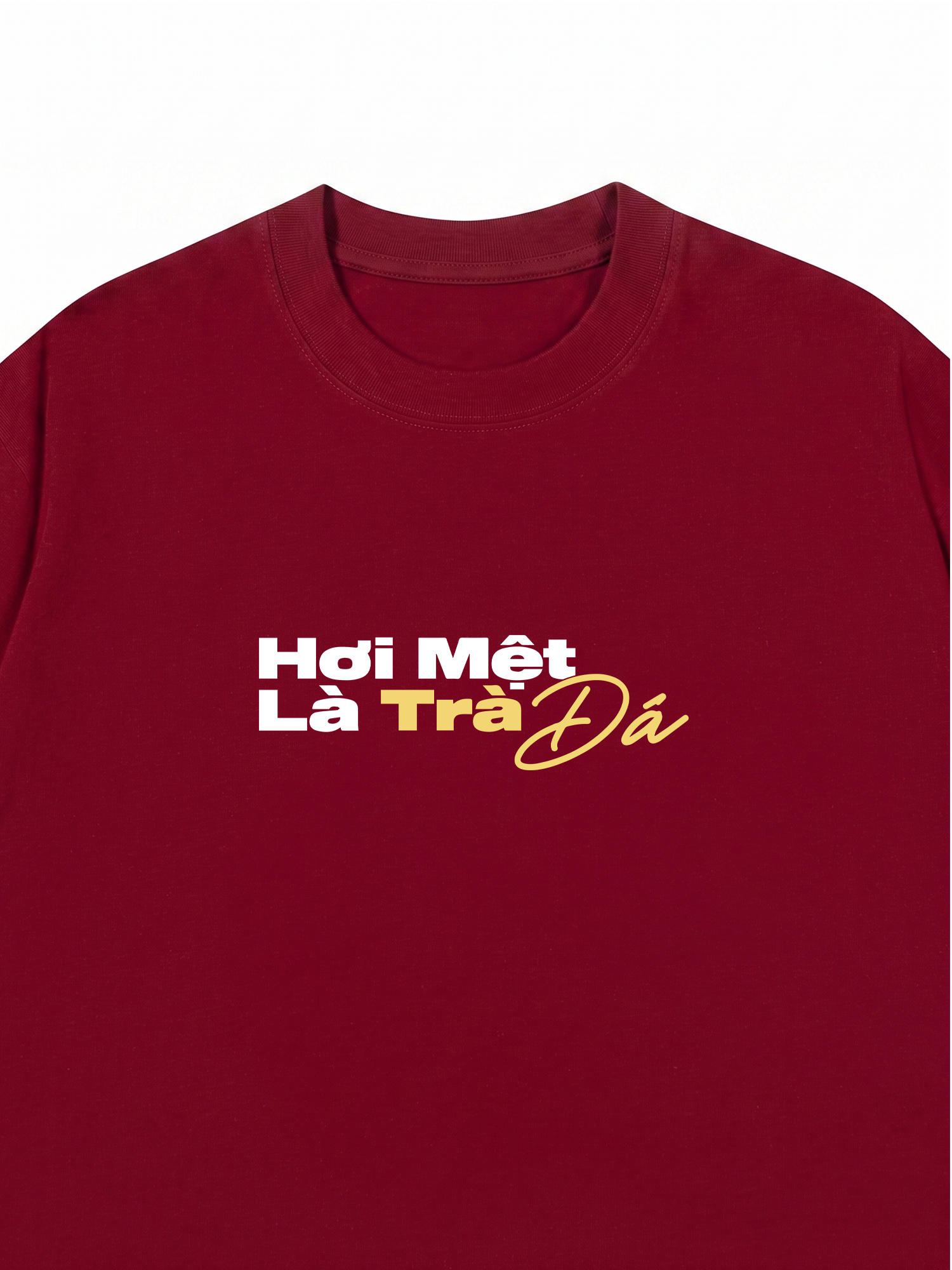 Áo Thun Relaxed Fit Hơi Mệt Là Trà Đá
