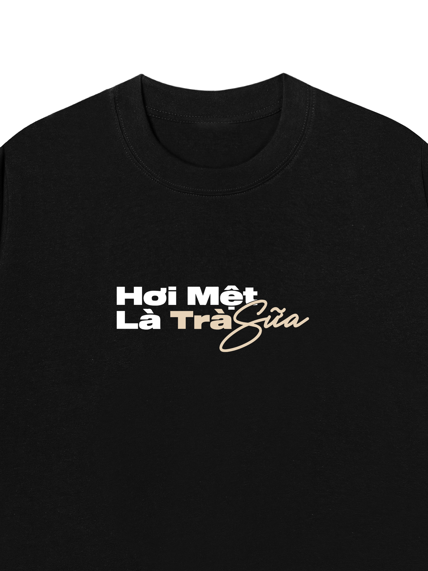 Áo Thun Relaxed Fit Hơi Mệt Là Trà Sữa