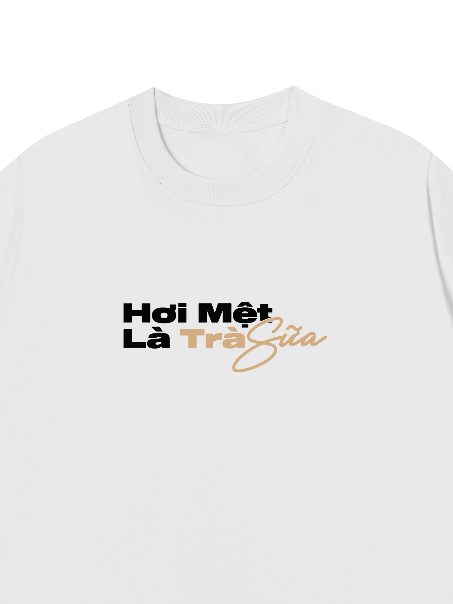 Áo Thun Relaxed Fit Hơi Mệt Là Trà Sữa