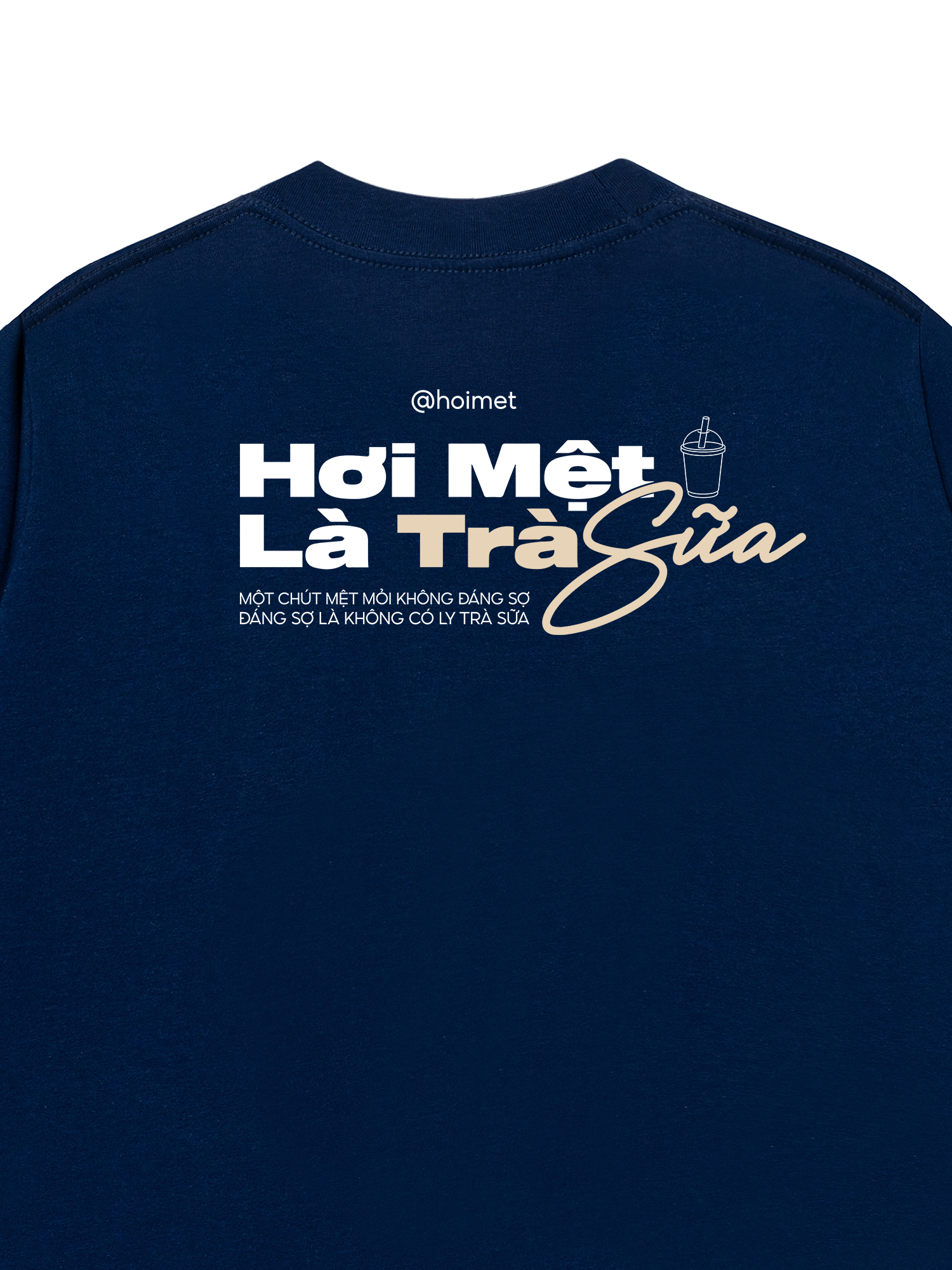 Áo Thun Relaxed Fit Hơi Mệt Là Trà Sữa