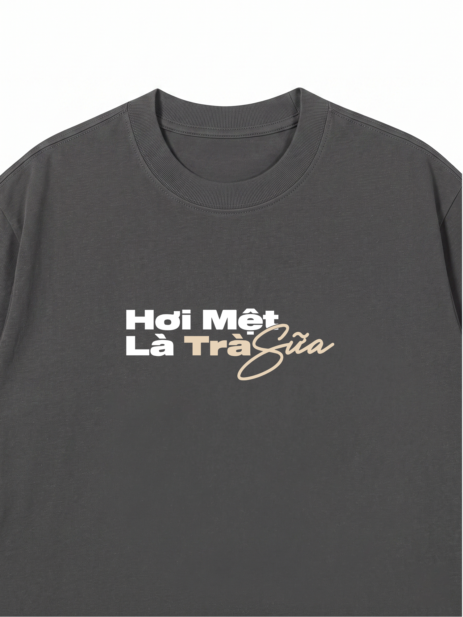 Áo Thun Relaxed Fit Hơi Mệt Là Trà Sữa